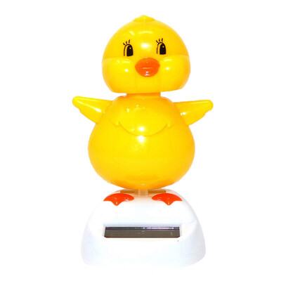 

Cartoon Chick Swing Doll Car Ornaments Solar Model Vehicle Decorations Children Toy Birthday Gift