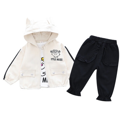 

Autumn Baby Boy Girl Cute Long Sleeve Cartoon Print T-shirt Hoodie Sweatshirt Trousers Casual Outfits