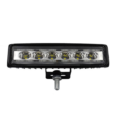 

6 Car Auto 6-LED Work Lights Spotlight Bar Off-road Red Blue Strobe Lamp 18W