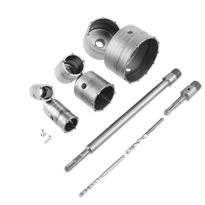 

10PCSSet Home Improvement Tools Wall Hole Opener Hollow Drill Air Conditioning Open Mix Clay Drilling Bit Kit