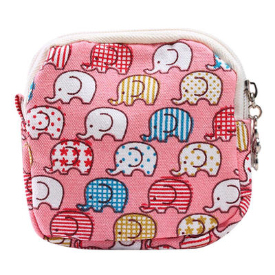 

Cute Storage Bags Cartoon Sanitary Napkin Bag Purse Holder Organizer Storage Bags Zipper Travel Napkins Towel Pouch Pad Holder