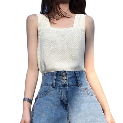 

Women Fashion Slim Camisole Knitting Tank Tops Female Bodycon Sleeveless camisole Bottoming Vest
