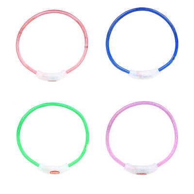 

Pet LED Light Collar Outdoor Dog Luminous USB Charging Collars Teddy Night Flashing Necklet