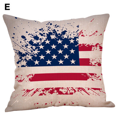 

45x45cm Independence Day Soft Throw Pillow Case Cushion Cover Soft Bed Decor