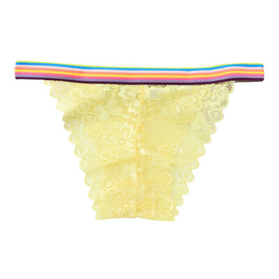 

Lace Lady Panties Low-Rise Womens Sexy Seamless Cotton Breathable Hollow Briefs Solid Candy Color Girl Underwear