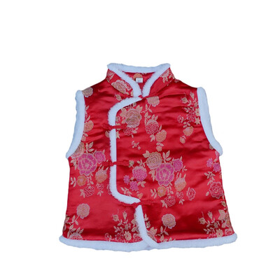 

Cute Autumn&Winter Kids Vest Waistcoats Cotton Boys Girls Vests Chinese Style Children Waistcoats Kids Sleeveless Outerwear