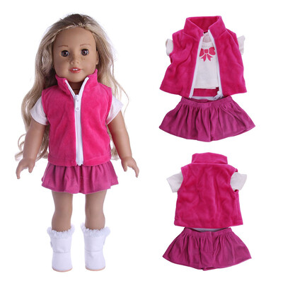 

YIWULALovely Coats Three-piece Suit 18 inch Our Generation For American Doll Girl