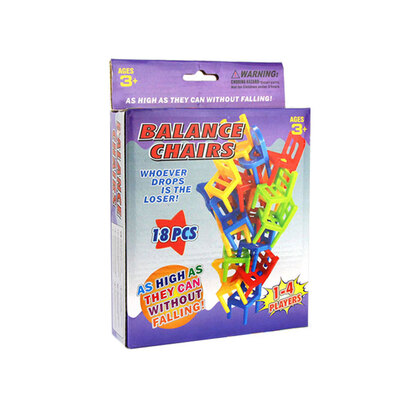 

18Pcs Balance Stacking Game Mini Chairs Children Educational Kids Desk Puzzle Balancing Training Toy