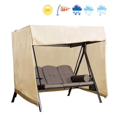 

Outdoor Patio Garden Canopy Swing Chair Cover Waterproof Dust Cover Outdoor Swing Top Cover