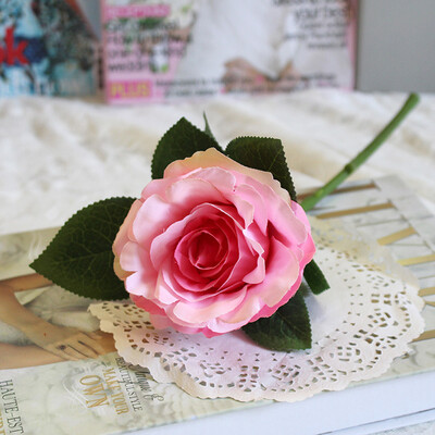 

Gobestart Artificial Silk Fake Flowers Roses Floral Wedding Bouquet Bridal Decor