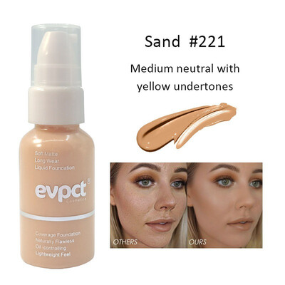 

Matte Liquid Foundation Moisturizing Cover Blemishes Even Skin Tone Waterproof Foundation Long Lasting