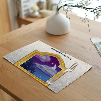 

Gobestart Ramadan Festival Decorations Restaurant Hotel Creative Household Table Mat