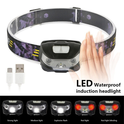

2020 Outdoor Camping Portable Mini COB LED Headlamp USB Charging Fishing Headlights Flashlight