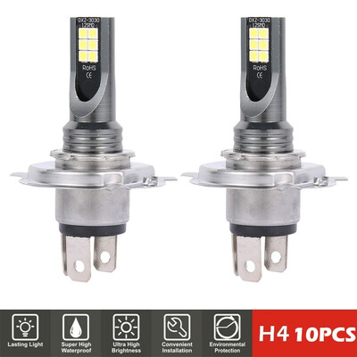 

10pcs4pcs H4 LED High Power Car Fog Driving Light Head Lamp Bulb 6000K-7000K White
