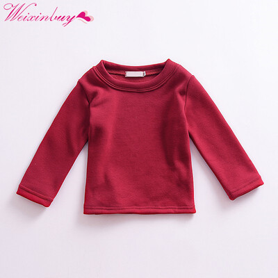 

childrens long-sleeved t-shirt winter baby boys&girls long-sleeved high-necked T-shirt bottoming shirt cotton
