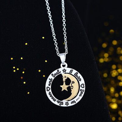 

Star Handmade Pendant Moon Pendant Necklace Back