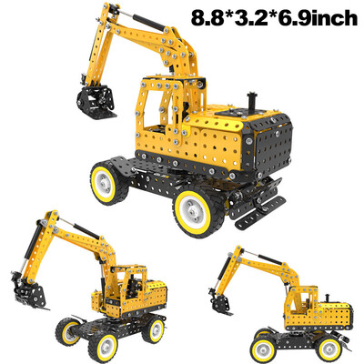 

YIWULAMechanical Digger Set 502 pcs Car Model 3D Puzzle Kid Toy STEM Education Toy