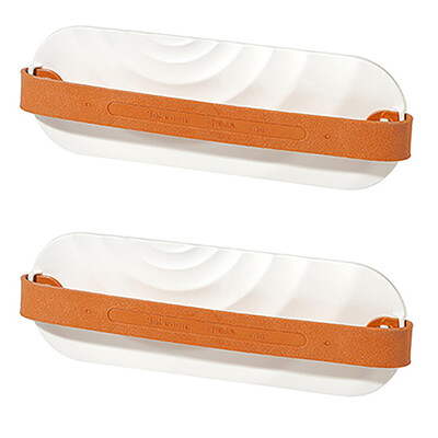 

Gobestart Wall-Mounted Shoe Rack Storage Rack Adhesive Household Slippers 2PC