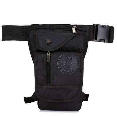 

Men Nylon Drop Leg Bag Tactical Military Motorcycle Rider Waterproof Travel Multi-pocket Thigh Hip Belt Waist Pouch Fanny Pack