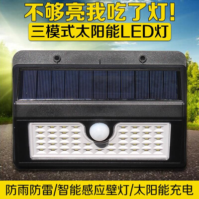 

Cross-border for outdoor solar waterproof wall lamp energy-saving garden lamp solar led human body induction lighting
