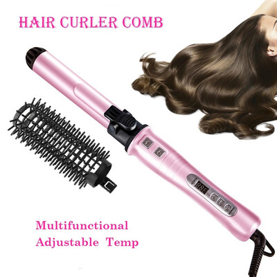 

Multifunction Rotating Curling Iron Tourmaline Ceramic Adjustable Temperature Hair Curler Styling Tool