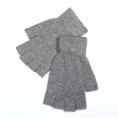 

Autumn And Winter Unisex Riding Knit Gloves Wool Warm Fingerness Gloves Winter Work Halffinger Gloves