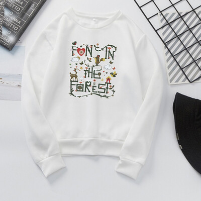 

Tailored Fashion Women Top O-Neck Letter Print Sweatshirt Long Sleeve Casual Blouse