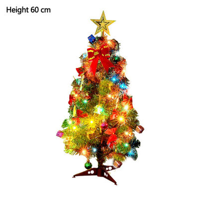 

Christmas Tree LED Artificial Christmas Tree With Pinecone Small Fruit Star Ornaments String Light