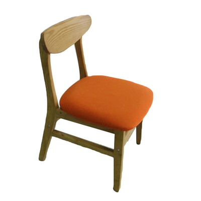 

1 New Wooden Dining Chair Cover Saddle Elastic Polyester Printed Hotel Home Use
