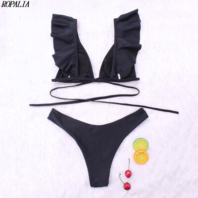 

Womens High Cut Colorful Printed Push Up Padded Brief Sets Two-Piece Polyester Intimates Set