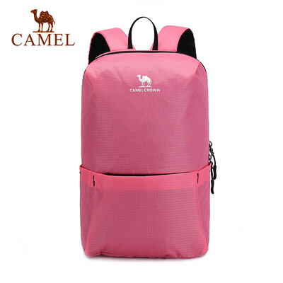 

Camel CAMEL backpack men&women outdoor students fashion trend simple sports small bag A9S3ZA101 pink
