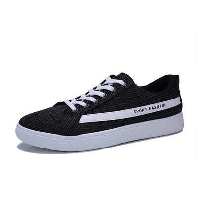

Casual Shoes Men lightweight low-top Unisex MENS Breathable Shoes Black canvas Shoes Sneakers free shipping