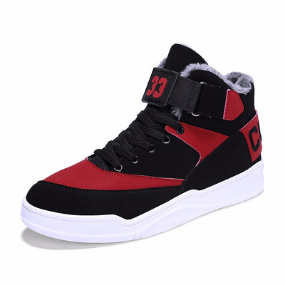 

Men Boots Winter Warm snow boots Plus Size 39-48 Ankle Botas Hombre For Leather Winter Boots Shoes Men Causal Plush Sneakers Men