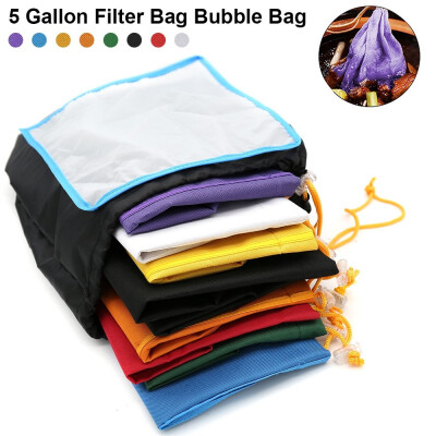 

5 Gallon 8 Bags Herbal Ice Bubble Hash Bag Essence Extractor Kit Filter Bags Plant Fiber