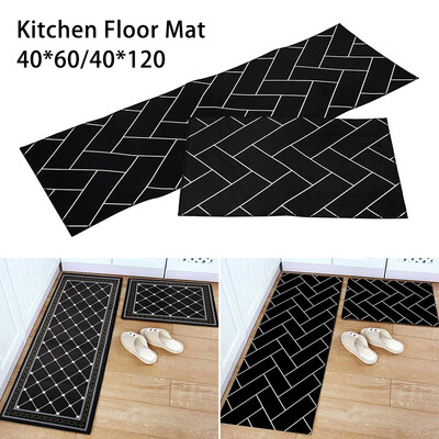 

Willstar 2PCS Home Kitchen Floor Mat Non Slip Runner Anti Fatigue Rug Set Door Decor UK