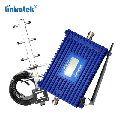 

GSM 70db celular signal repeater with LCD display 2G 900Mhz mobile signal booster UMTS cellphone amplifier full kit for home us