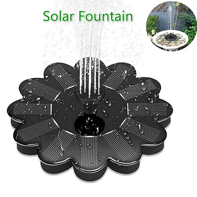 

NEW Floating Solar Powered Water Fountain Garden Pump Pond Pool For Bath Tanks