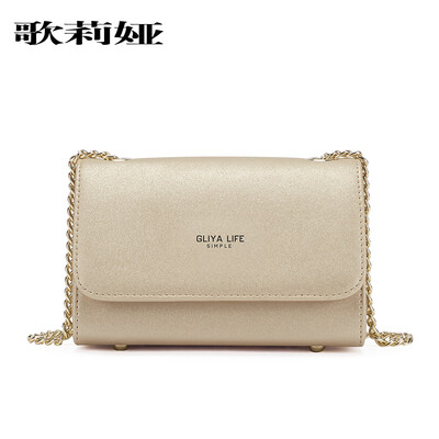 

GLIYA Gloria chain bag handbags tide Korean version of the wild Messenger fashion Scrub one shoulder G1813636 red