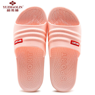 

Yu Zhaolin YUZHAOLIN Couple home&men indoor soft thick bathroom shower anti-slip sandals&slippers 8811 pink 36-37