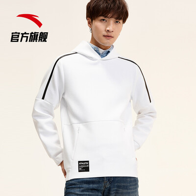 

Anta ANTA 95917717 Anta sweater mens official new sports&leisure multi-color hooded pullover sweater mens trend pure white L male 175