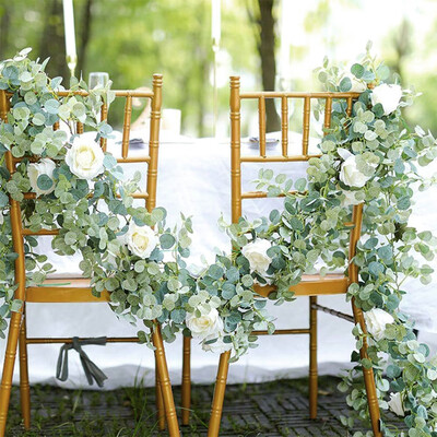 

18M19M Artificial Eucalyptus Garland Hanging Rattan Wedding Greenery Home Party Decorations Hotel Cafe Decor