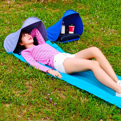 

ZYP-01 outdoor beach umbrellas portable mini awning folding sun umbrella gray air cushion