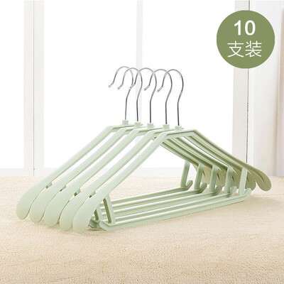

Dream Court Hanger Thicken Wide Shoulder No Hanging Hanger Hook Clothes Hanger Green 10 Pack 1191
