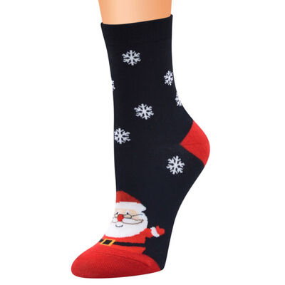 

Stockings Christmas Winter Cotton Cartoon Santa Claus Snowflake Elk Snowman Men Women Middle Tube Stockings Christmas Gift