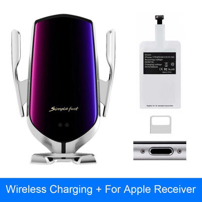 

R1 Automatic Clamping 10W Wireless Charger Car Holder Smart Infrared Sensor Qi GPS Air Vent Mount Mobile Phone Bracket Stand