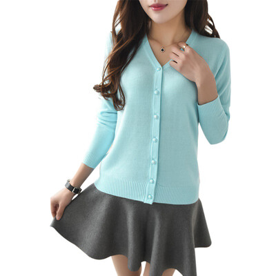 

Fashion Women Cardigan Knitwear Casual Crochet Sweater Long Sleeve Slim Sweaters Coat Hot Selling