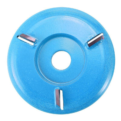 

Three Teeth Woodworking Turbo Tea Tray Digging Wood Carving Disc Tool Milling Cutter for 16mm Aperture Angle Grinder