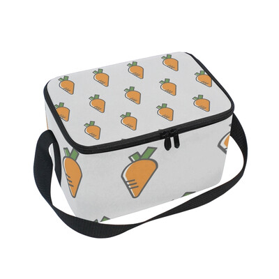 

ALAZA Lunch Box Insulated Lunch Bag Large Cooler Little Carrot Tote Bag