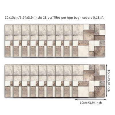 

Home Decor tile sticker paper detachable mural applique PVC non-slip waterproof bathroom kitchen desktop decoration