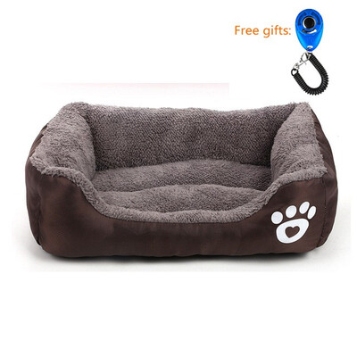 

6 Colors Paw Pet Sofa Dog Beds Waterproof Bottom Soft Fleece Warm Cat Bed House Nest Dog Baskets Fall&Winter Warm Kennel For C